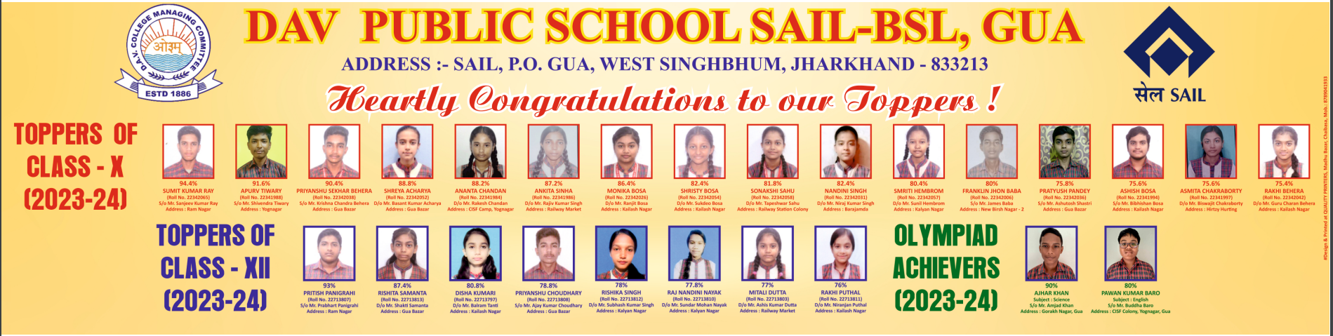 DAV Senior Secondary Public School, GUA